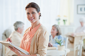 Friendly staff is an important factor when selecting a nursing home for a loved one.