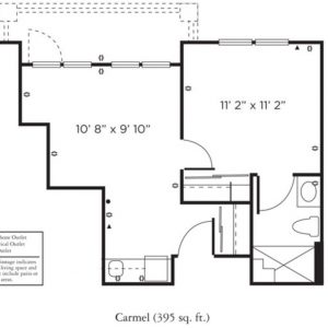 Remington Club of Rancho Bernardo - floor plan AL 1 bedroom Carmel.JPG