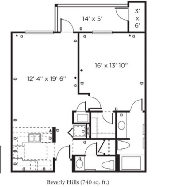 Remington Club of Rancho Bernardo - floor plan IL 1 bedroom Beverly Hills.JPG