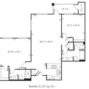 Remington Club of Rancho Bernardo - floor plan IL 2 bedroom Eureka.JPG