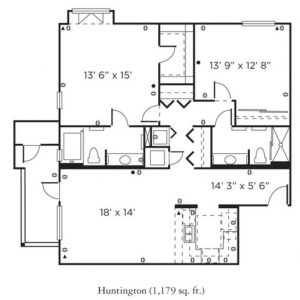 Remington Club of Rancho Bernardo - floor plan IL 2 bedroom Huntington.JPG