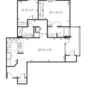 Remington Club of Rancho Bernardo - floor plan IL 2 bedroom Laguna.JPG