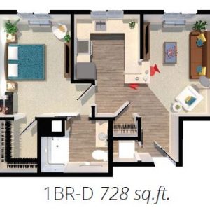 Ocean Hills Assisted Living & Memory Care - floor plan IL One Bedroom.JPG