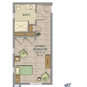 Pacifica Senior Living - Oceanside - 14 - floor plan studio Del Mar.JPG
