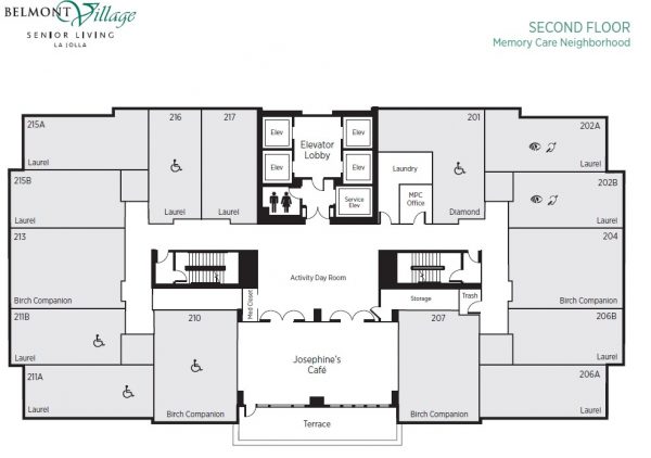 Belmont Village La Jolla 14 - Floor Plan - Second Floor MC.jpg