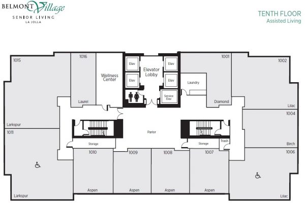 Belmont Village La Jolla 22 - Floor Plan - Tenth Floor AL.jpg