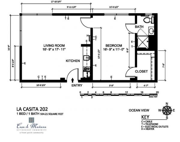 Casa de Manana floor plan 1 bedroom 2.JPG