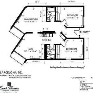 Casa de Manana floor plan 2 bedroom.JPG