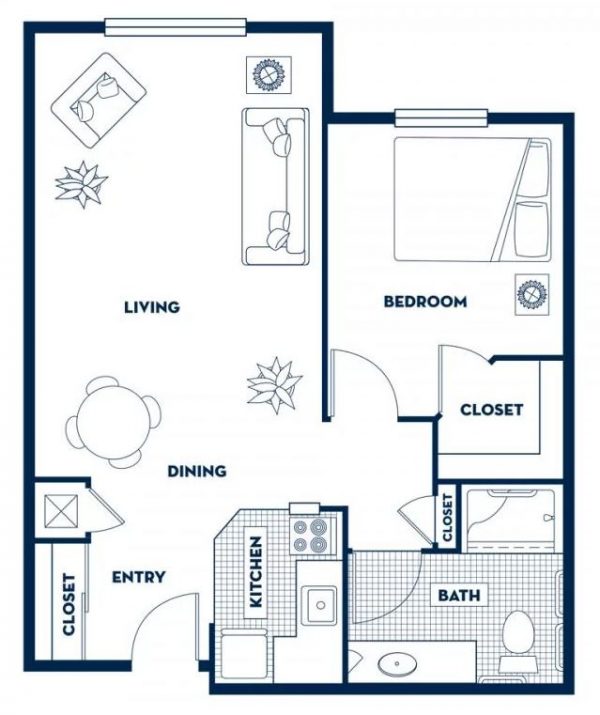 Fairwinds - Ivey Ranch floor plan 1 bedroom.JPG