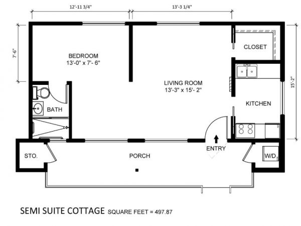 Fredericka Manor floor plan semi-suite cottage.JPG