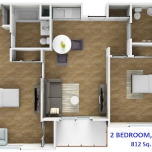 Laguna Estates Senior Living floor plan 2 br 2ba 812 sq ft.JPG