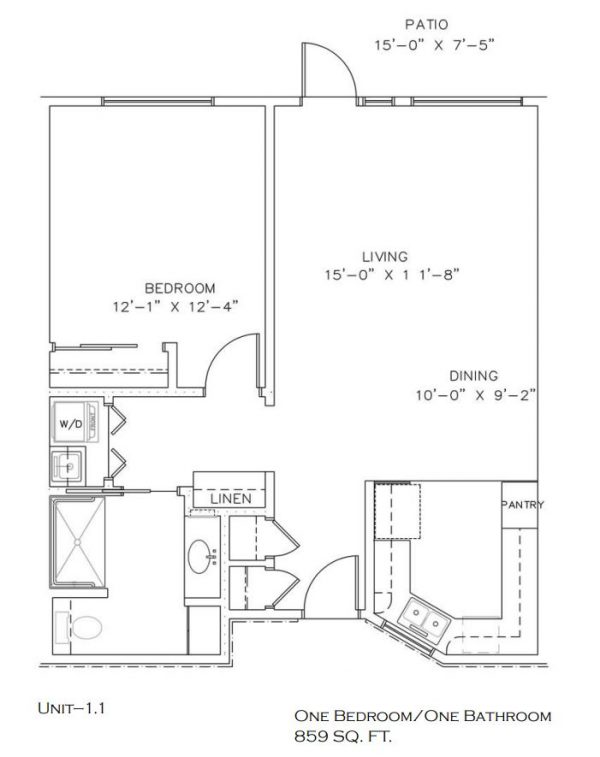 Meadowbrook Village Christian Retirement Community floor plan AL 1 bedroom.JPG