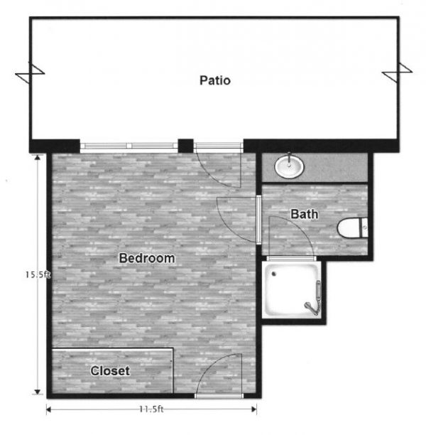Nazareth House floor plan studio.JPG