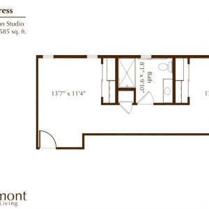Oakmont of Huntington Beach floor plan shared room Cypress.JPG