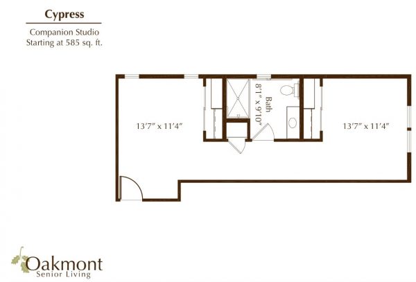 Oakmont of Huntington Beach floor plan shared room Cypress.JPG
