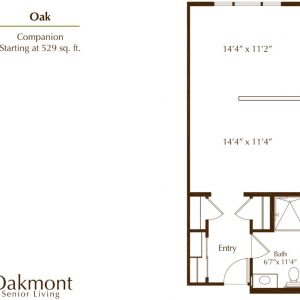 Oakmont of Orange floor plan shared room Oak.JPG