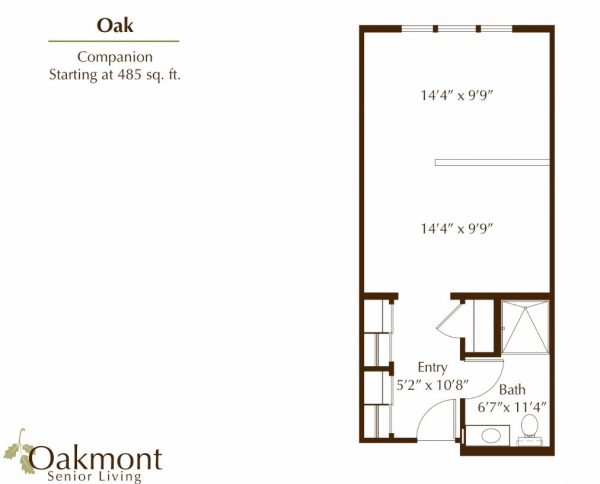 Oakmont of Pacific Beach floor plan shared room Oak.JPG