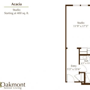 Oakmont of Pacific Beach floor plan studio Acacia.JPG