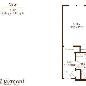 Oakmont of Pacific Beach floor plan studio Alder.JPG