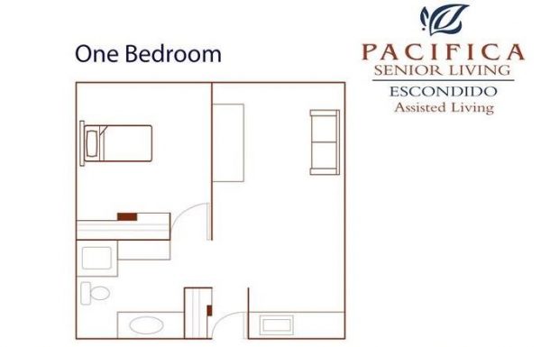 Pacifica Senior Living - Escondido floor plan 1 bedroom.JPG