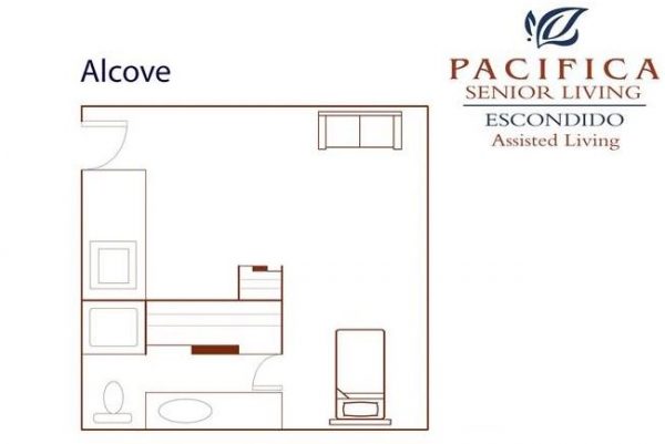 Pacifica Senior Living - Escondido floor plan alcove.JPG