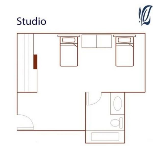 Pacifica Senior Living - South Coast floor plan studio.JPG