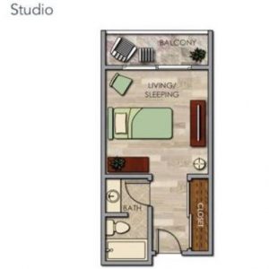 Pacifica Senior Living - Vista floor plan studio Buena Vista.JPG