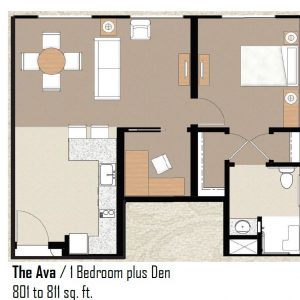 Saint Paul's Plaza floor plan 1 bedroom + den Ava.JPG