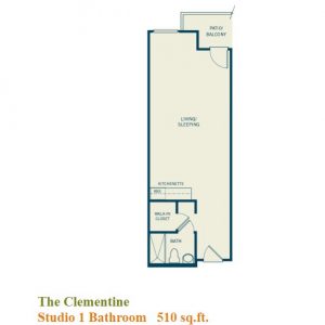 The Groves of Tustin floor plan studio The Clementine.JPG