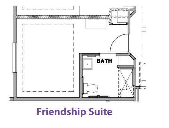 Vista Gardens Memory Care floor plans shared room Friendship Suite.JPG
