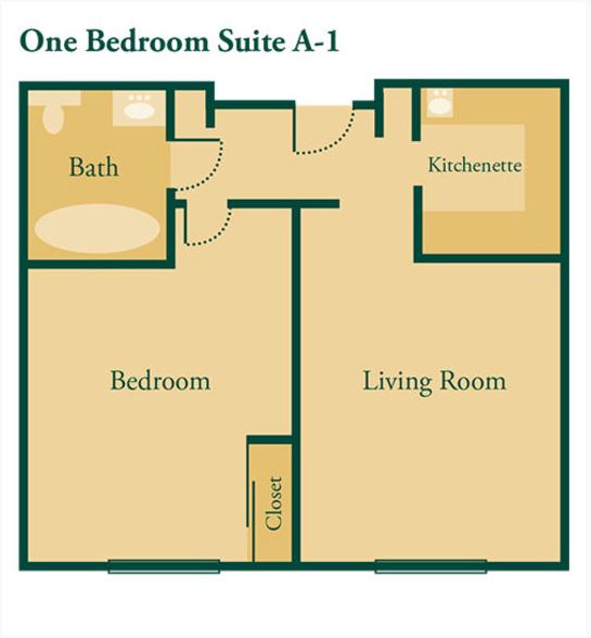 Westminster Terrace floor plan 1 bedroom Suite A1.JPG