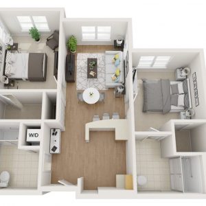 Westmont of La Mesa floor plan AL 2 bedroom 2..JPG