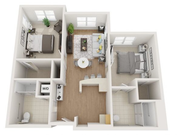 Westmont of La Mesa floor plan AL 2 bedroom 2..JPG