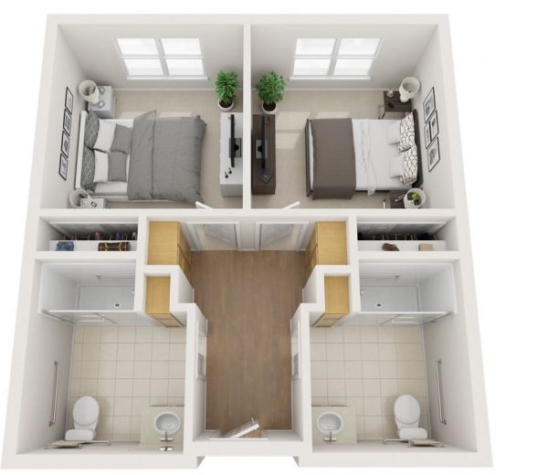 Westmont of La Mesa floor plan MC private room shared bath.JPG