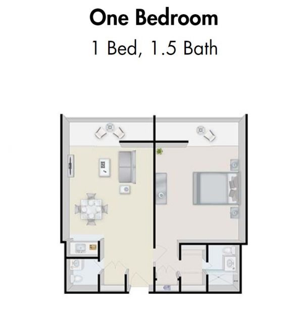 White Sands La Jolla floor plan 1 bedroom 1.5 bath.JPG