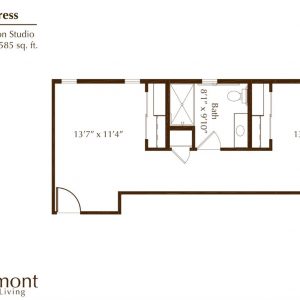 Oakmont of Huntington Beach floor plan shared room Cypress.JPG